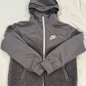 Nike Silver Puffer Jacket
